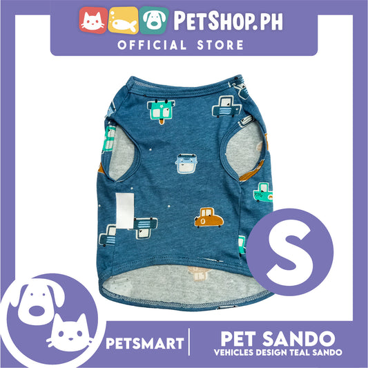 Pet Sando Vehicles Design Teal Color, Small Size (DG-CTN206S)