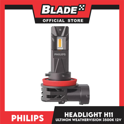 Philips Car Headlight H11 Ultinon Weather Vision 3500K 12V (LUM11362U2510X2)