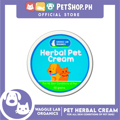 Waggle Lab Organics Herbal Pet Cream 50g for All Skin Conditions of Pet