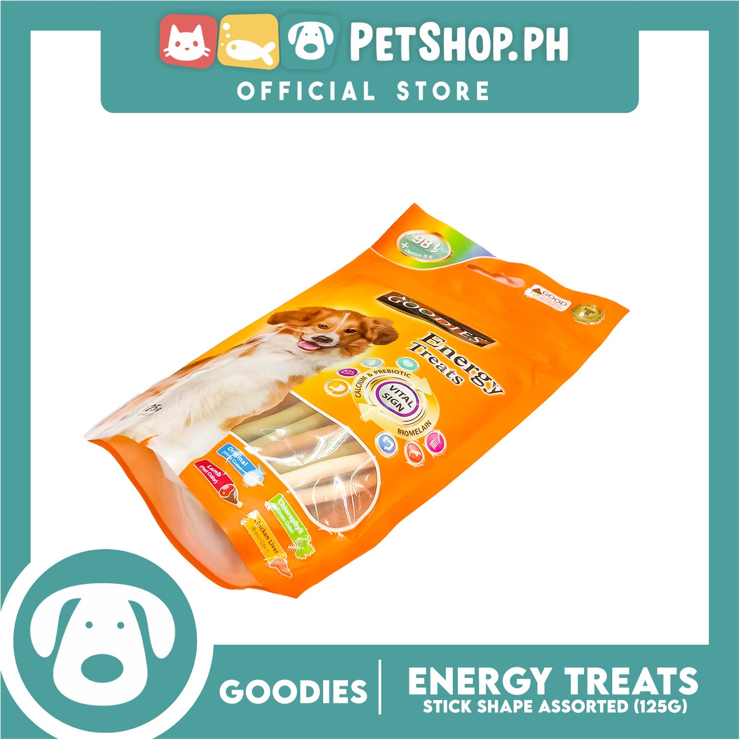 Goodies Energy Treats Sticks 125g for Dogs