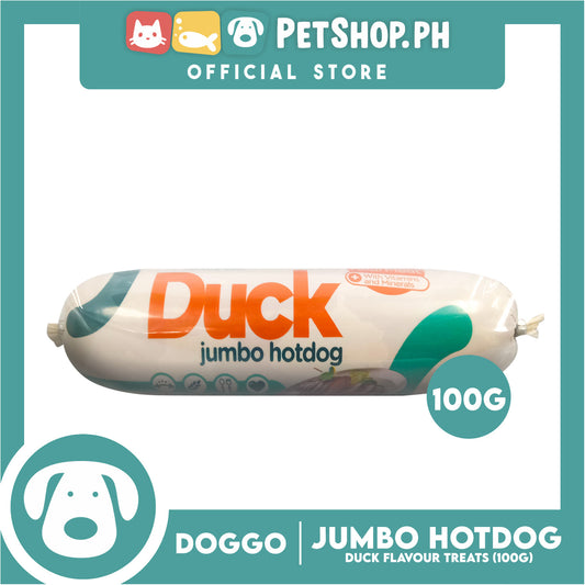 Doggo Jumbo Hotdog Duck Flavor Dog Treats (100g)