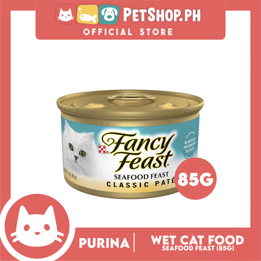 Purina Fancy Feast Seafood Classic Pate in Gravy Adult Wet Cat Food In Can 85g