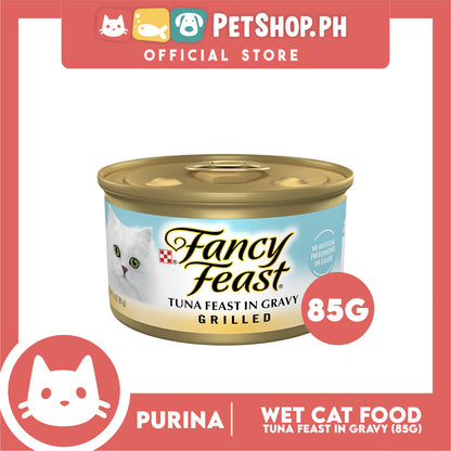 Purina Fancy Feast Grilled Tuna in Gravy Adult Wet Cat Food In Can 85g