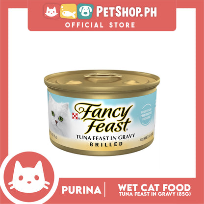 Purina Fancy Feast Grilled Tuna in Gravy Adult Wet Cat Food In Can 85g