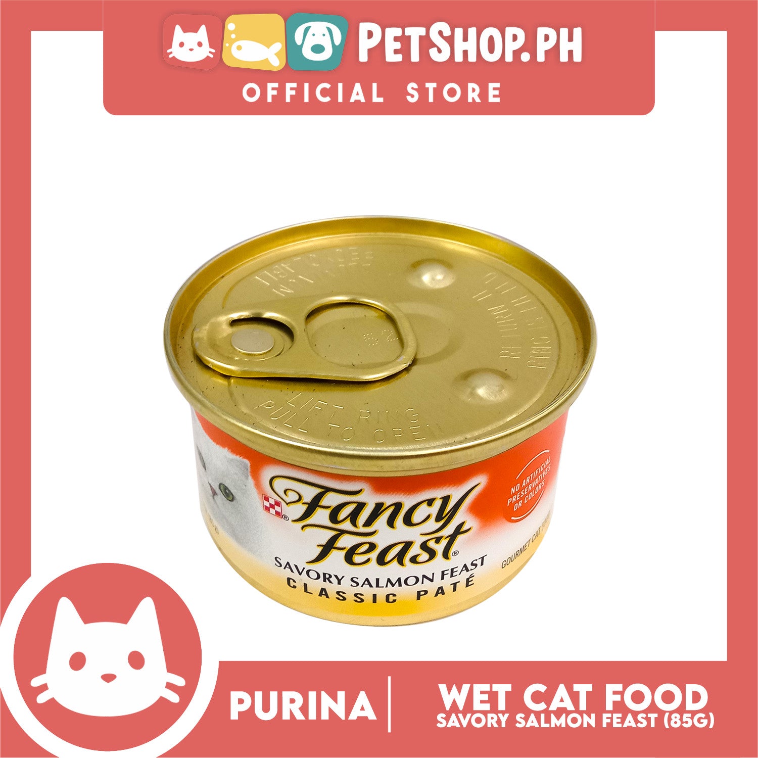 Purina Fancy Feast Classic Paste Savory Salmon Adult Wet Cat Food In C Petshop.PH