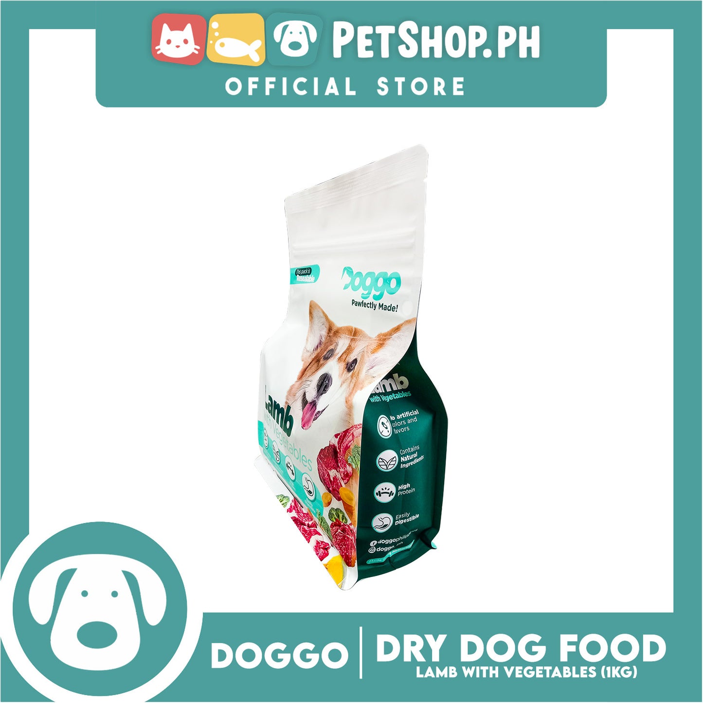 Doggo Lamb with Vegetable Dry Dog Food 1kg