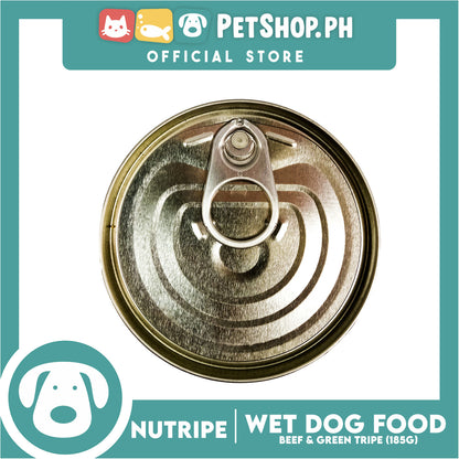 Nutripe Beef and Green Tripe Pure (Gum-free) 185g Dog Wet Food for All Life Stages