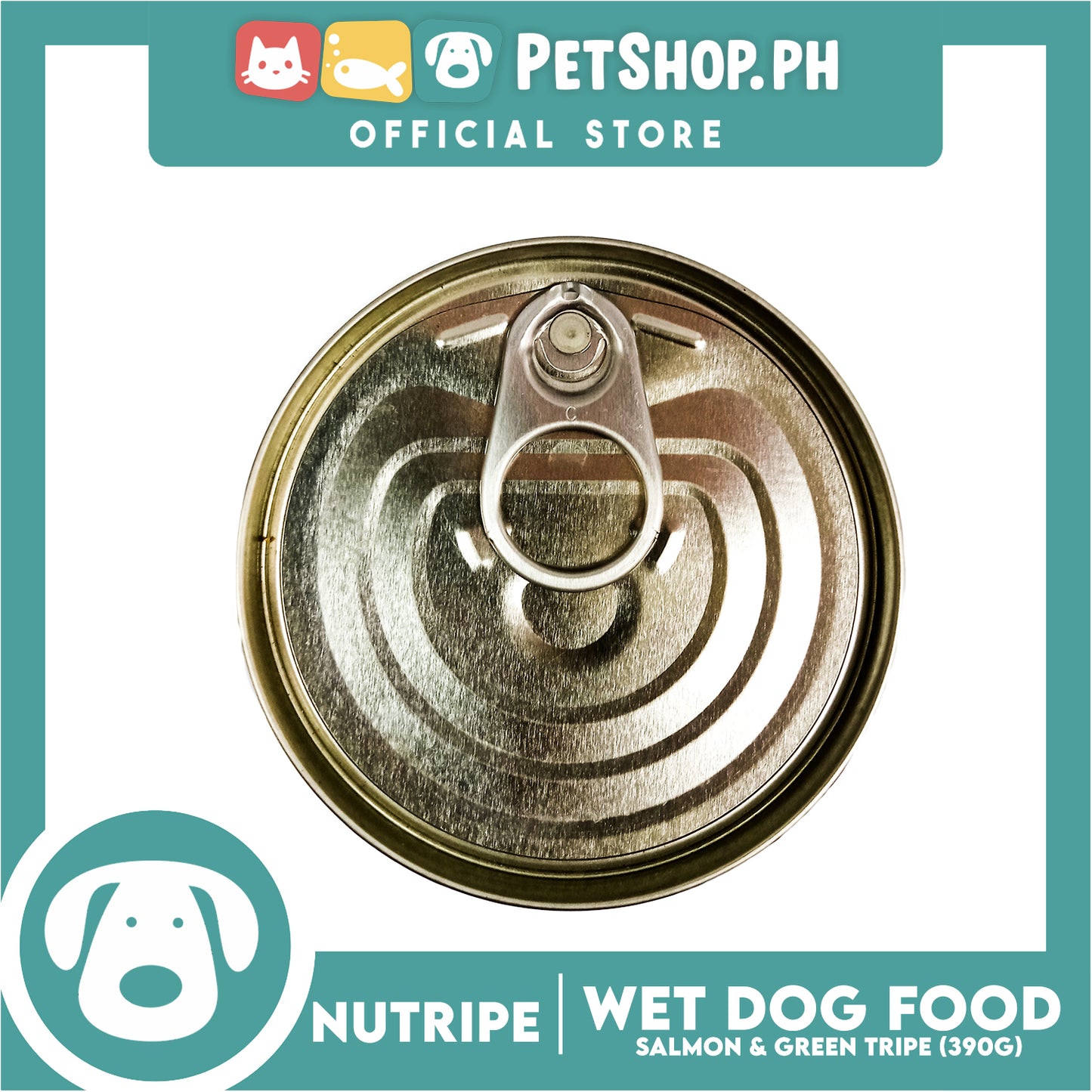 Nutripe Salmon and Green Tripe Pure (Gum-free) 390g Dog Wet Food for All Life Stages