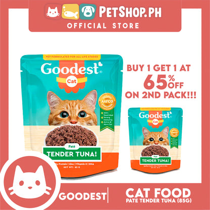 Buy 1 Get 1 ! Goodest Cat Tender Tuna Pate 85g Wet Cat Food