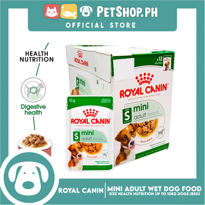 Royal Canin Mini Adult (85g x 12 pouches) Wet Dog Food - Size Health Nutrition