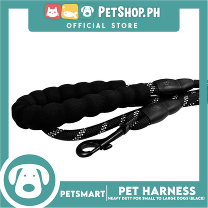 Pet Leash Heavy Duty for Small to Large Dogs (Black) 120cm XS