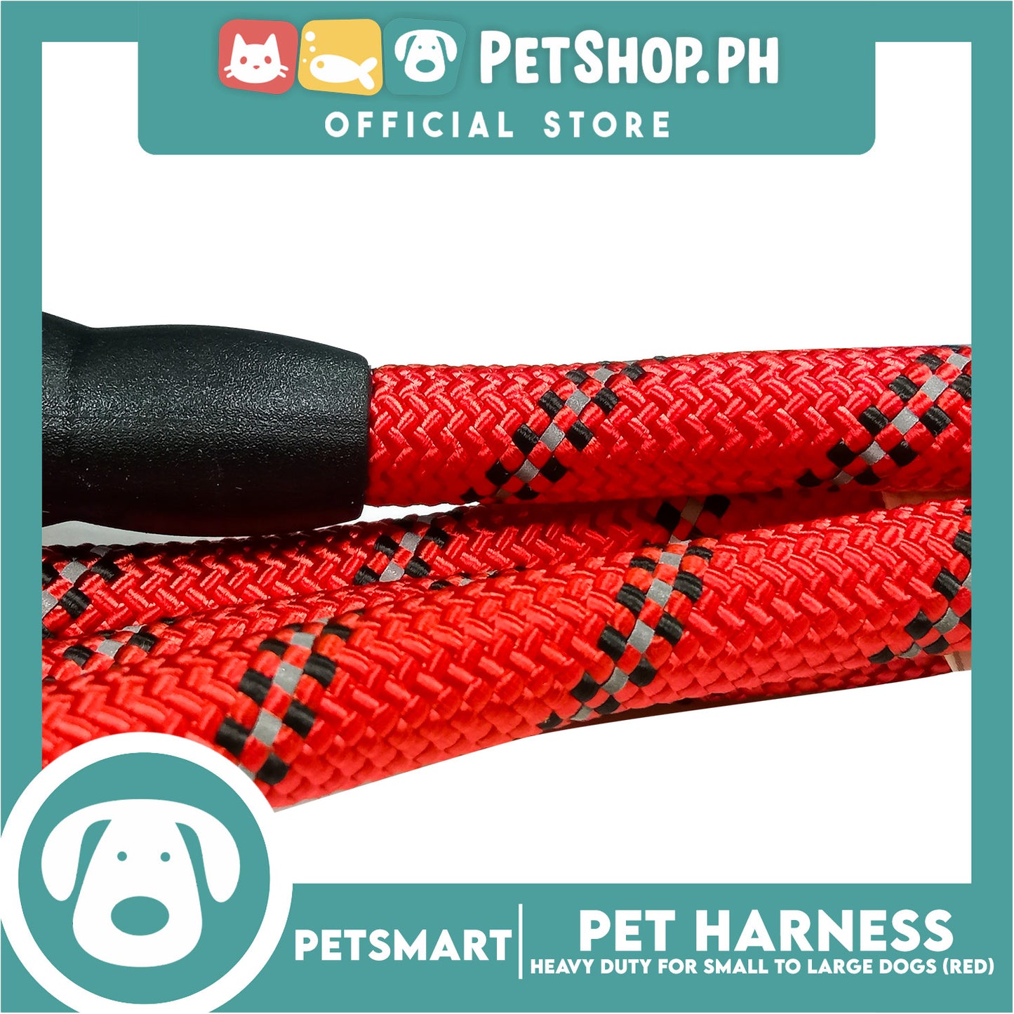 Pet Leash Heavy Duty for Small to Large Dogs (Red) 120cm