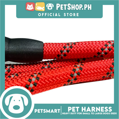 Pet Leash Heavy Duty for Small to Large Dogs (Red) 120cm