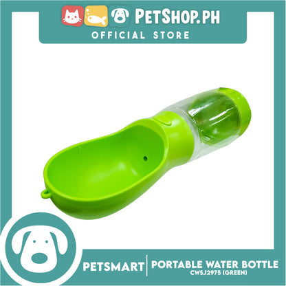 Pet Portable Drinking Cup Bottle Water Dispenser for Dogs CWSJ2975 (Green) 400ml