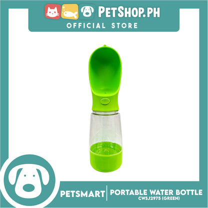 Pet Portable Drinking Cup Bottle Water Dispenser for Dogs CWSJ2975 (Green) 400ml