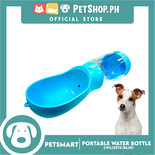 Pet Portable Drinking Cup Bottle Water Dispenser for Dogs CWSJ2975 (Blue) 400ml