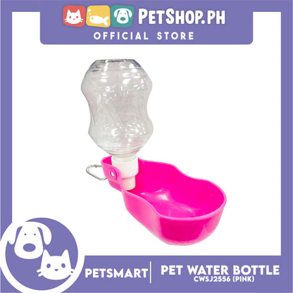 Pet Portable Drinking Cup Bottle Water Dispenser for Dogs Foldable CWSJ2556 (Pink)