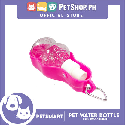 Pet Portable Drinking Cup Bottle Water Dispenser for Dogs Foldable CWSJ2556 (Pink)