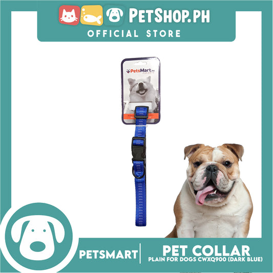 Pet Dog Collar Adjustable Buckle (Dark Blue) CWXQ900