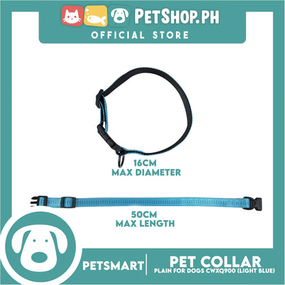 Pet Dog Collar Adjustable Buckle (Light Blue) CWXQ900