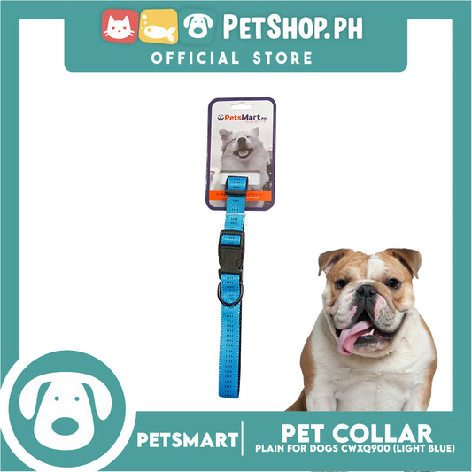 Pet Dog Collar Adjustable Buckle (Light Blue) CWXQ900
