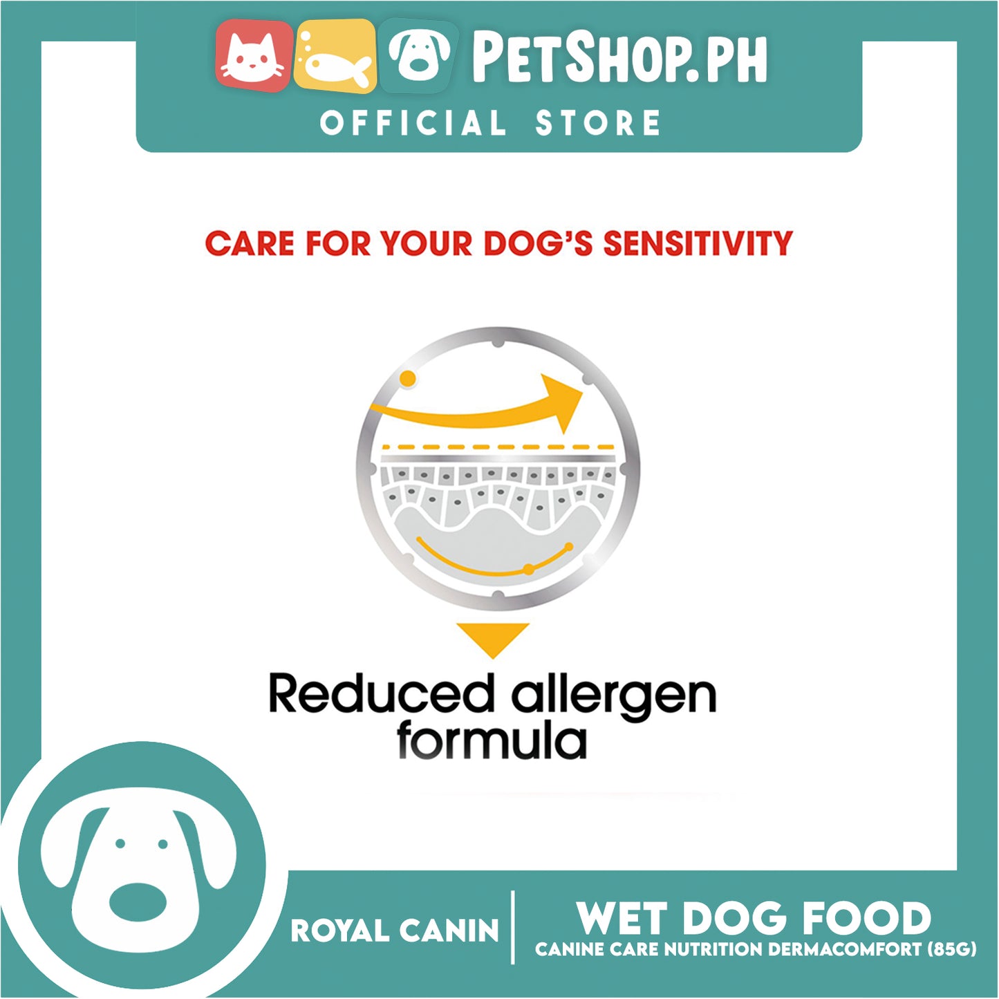 Royal Canin Dermacomfort Loaf (85g) Adult Wet Dog Food - Canine Care Nutrition