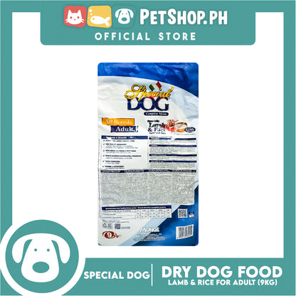 Special Dog Lamb and Rice with Fresh Meat for All Breeds Adult 9kg