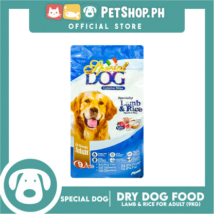 Special Dog Lamb and Rice with Fresh Meat for All Breeds Adult 9kg