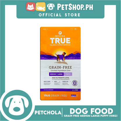 Petchola True Grain Free Medium to Large Breeds (Puppy) Dog Food 10kg