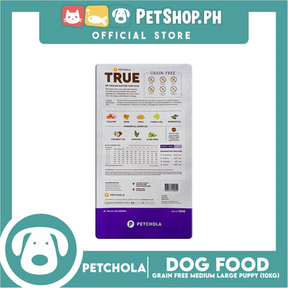 Petchola True Grain Free Medium to Large Breeds (Puppy) Dog Food 10kg