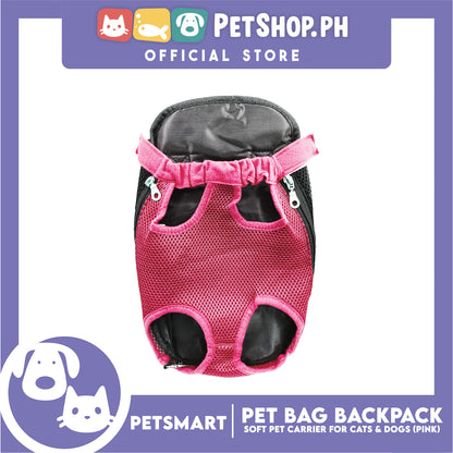 Pet Bag Backpack, Soft Pet Carrier for Cats and Dogs, Pink Color (Medium)