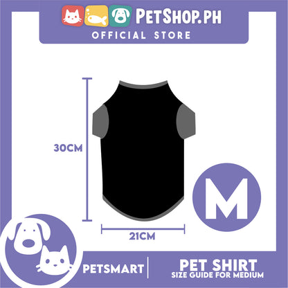 Pet Shirt Blue Sweat Shirt Dog Design (Medium) for Cats and Dogs