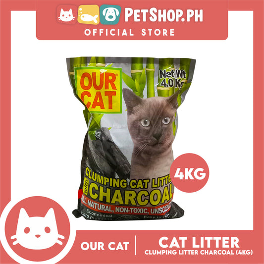 Our Cat Clumping Cat Litter Charcoal 4kg