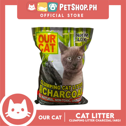 Our Cat Clumping Cat Litter Charcoal 4kg