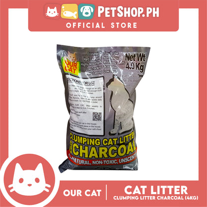 Our Cat Clumping Cat Litter Charcoal 4kg