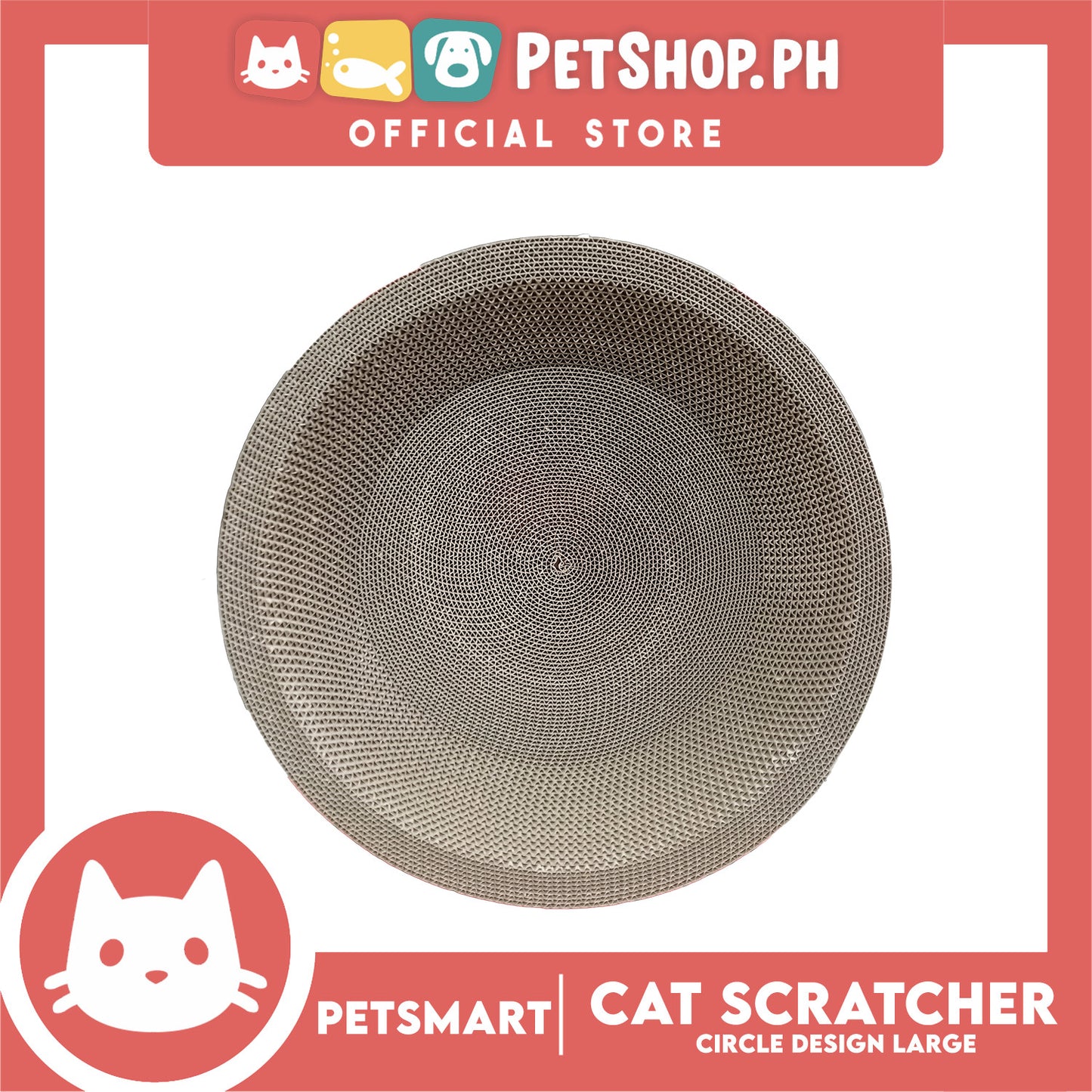 Pet Cat Scratching Bowl-Shaped Corrugated Paper with Free Catnip (Large)