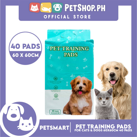 Pet Training Pads Pee Pads (40 Pads) 60 x 60 cm
