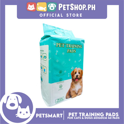 Pet Training Pads Pee Pads (40 Pads) 60 x 60 cm