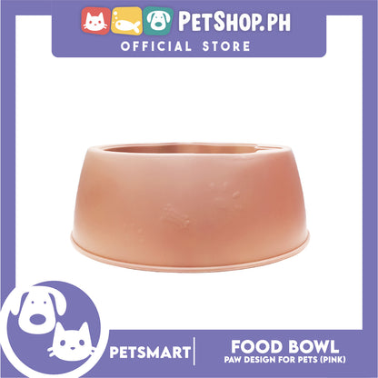 Pet Bowl Paw Design (Pink) for Cats and Dogs