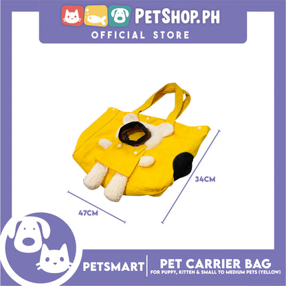 Pet Carrier Tote Bag Small Cat and  Dog Carrier Handbag  (Yellow)