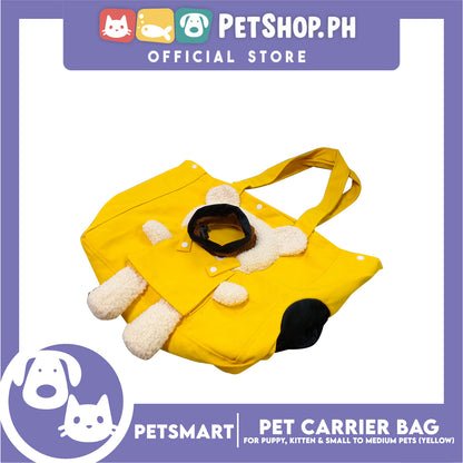Pet Carrier Tote Bag Small Cat and  Dog Carrier Handbag  (Yellow)