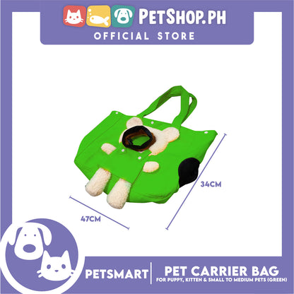 Pet Carrier Tote Bag Small Cat and  Dog Carrier Handbag  (Green)