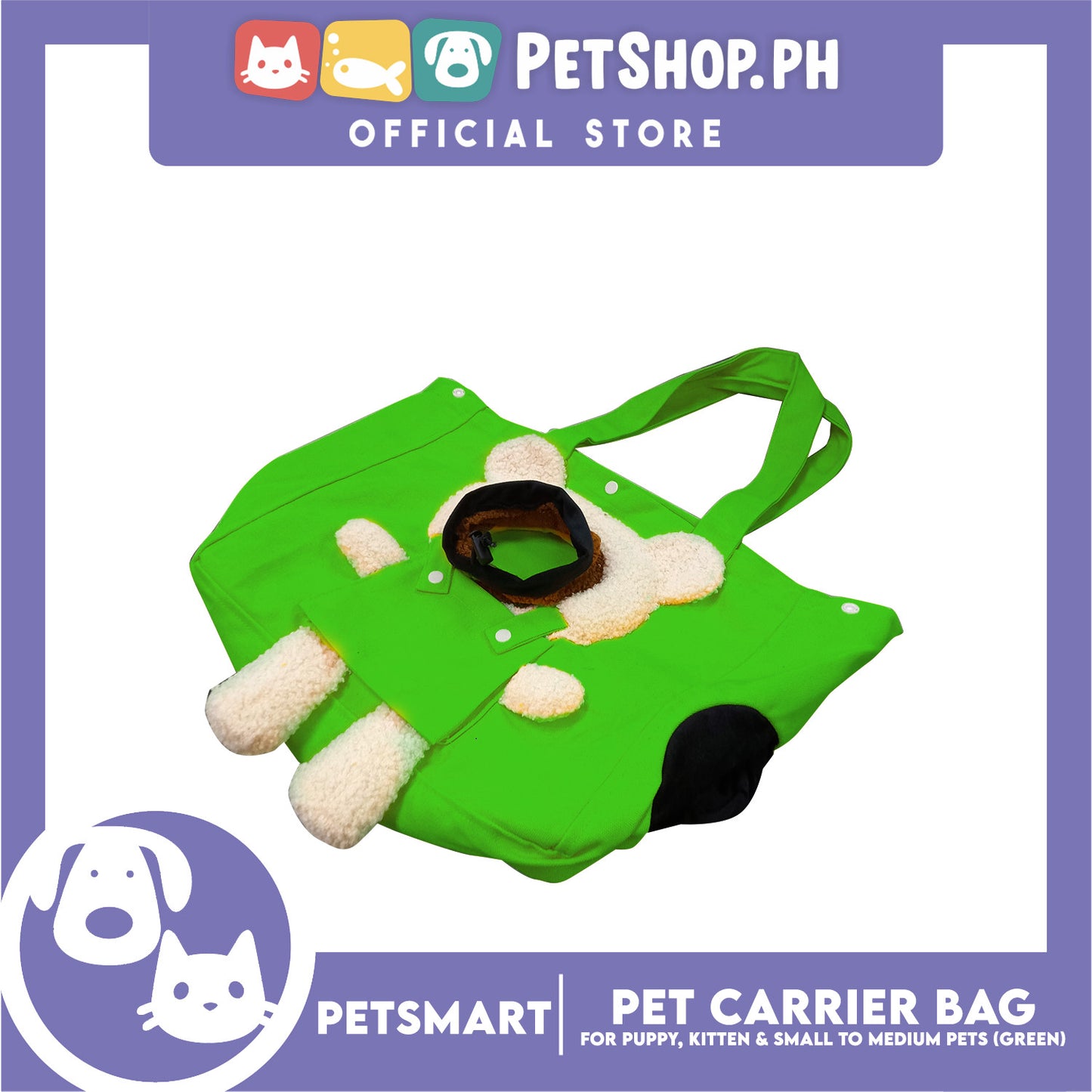 Pet Carrier Tote Bag Small Cat and  Dog Carrier Handbag  (Green)