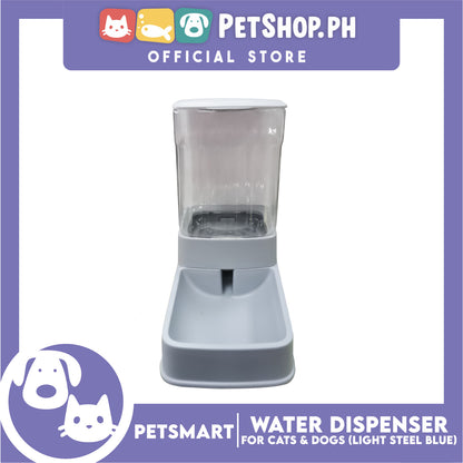 Pet Water Dispenser 3.5 Liters (Light Steel Blue) with Anti-Slip Rubber for Cats and Dogs