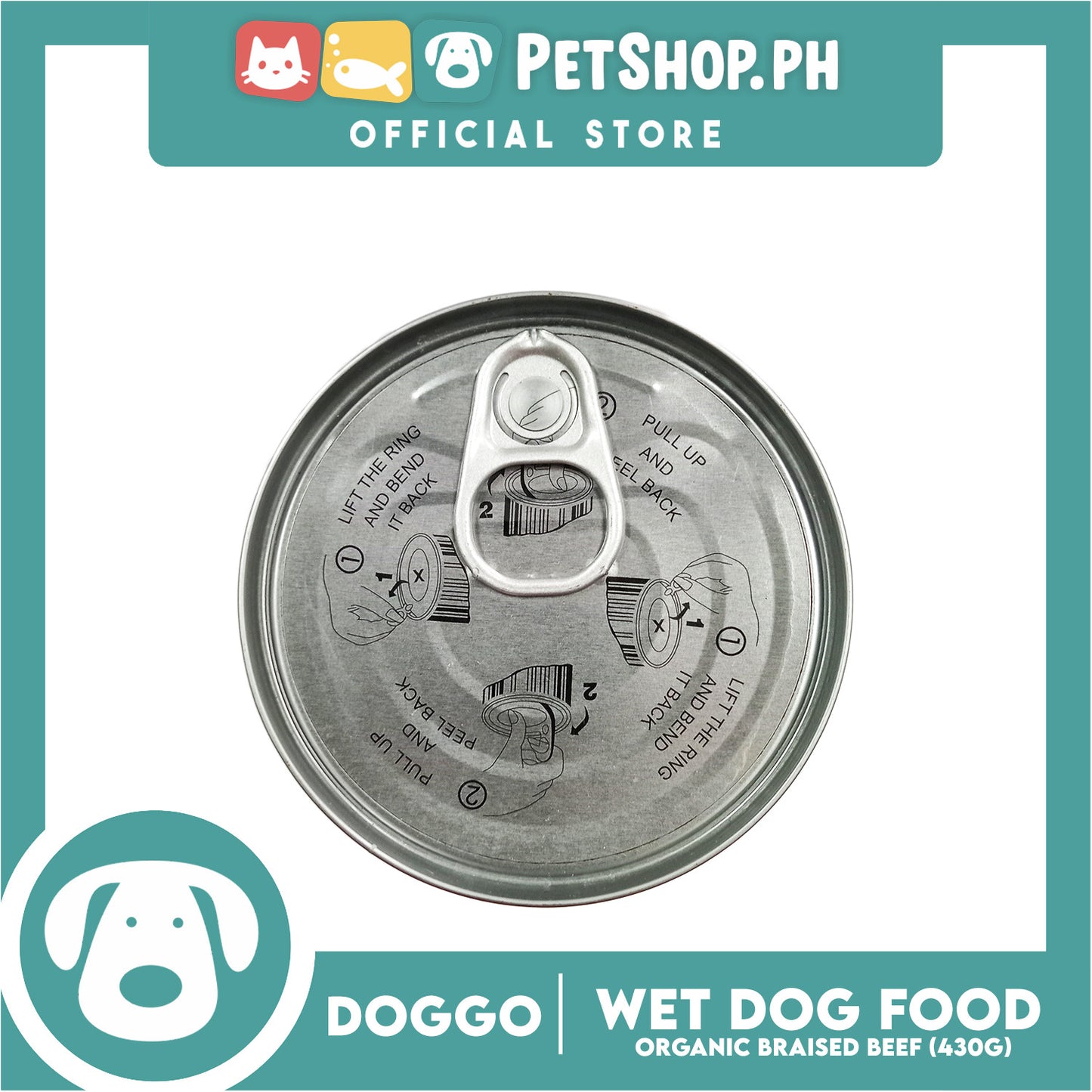 Doggo Organic Braised Beef Canned Dog Food (430g)