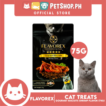 Flavorex Gourmet Biscuit (Shrimp Flavor) Cat Treats 75g