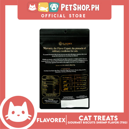 Flavorex Gourmet Biscuit (Shrimp Flavor) Cat Treats 75g