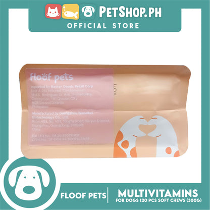 Floof Pets Dog Multivitamins All Furr One 8-in-1 Multi-Benefit Treat for All Ages 300g