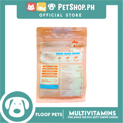 Floof Pets Dog Multivitamins All Furr One 8-in-1 Multi-Benefit Treat for All Ages 300g