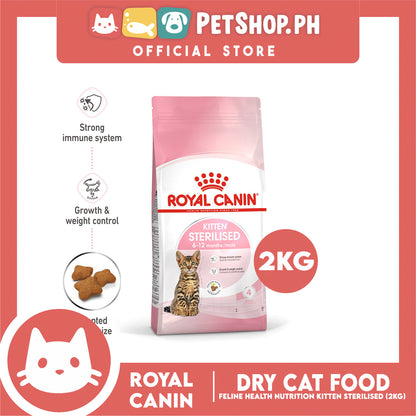 Royal Canin Kitten Sterilised 6 to 12 Months (2kg) Dry Cat Food - Feline Health Nutrition
